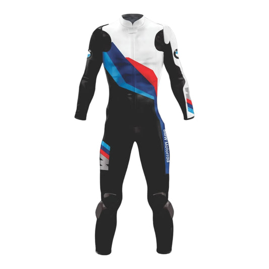 Alpino Ultra-BMW White Leather Racing Suit front